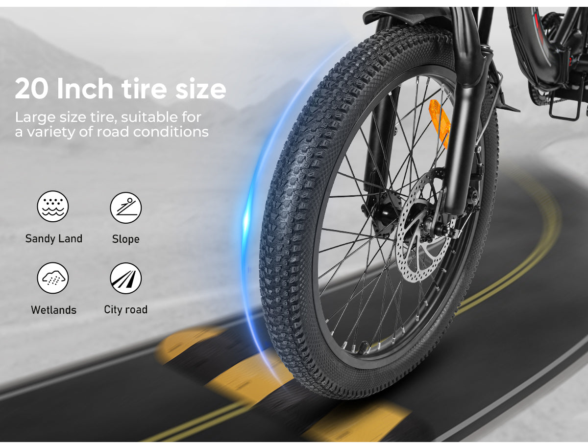 CY20 250W Portable Folding E-Bike