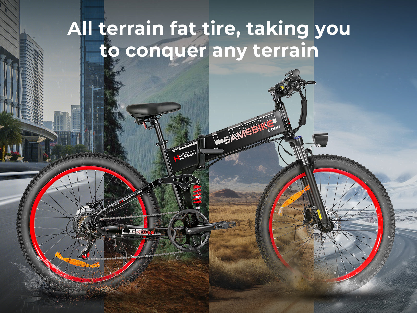 LO26 Plus Fat Tire Opvouwbare Ebike