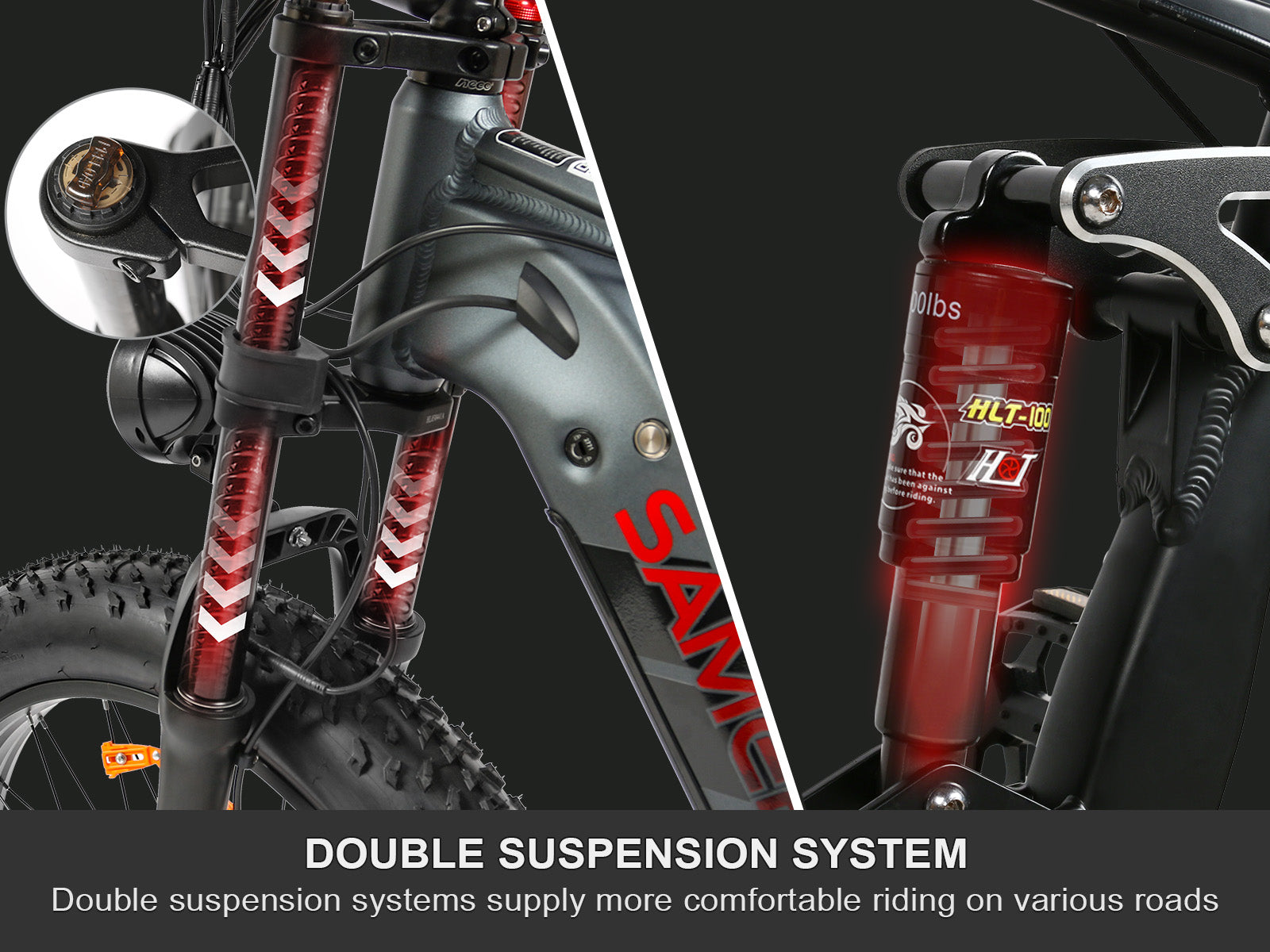 RSA08-II 1000W All Terräng Elektrisk Cykel