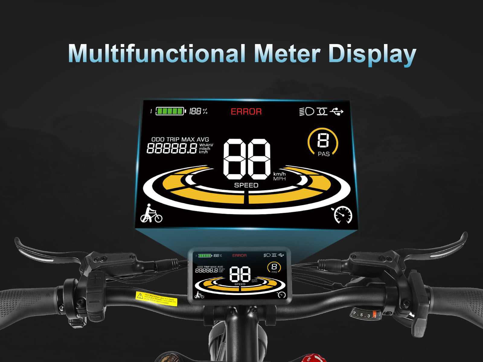 RSA08-II 1000W All Terräng Elektrisk Cykel