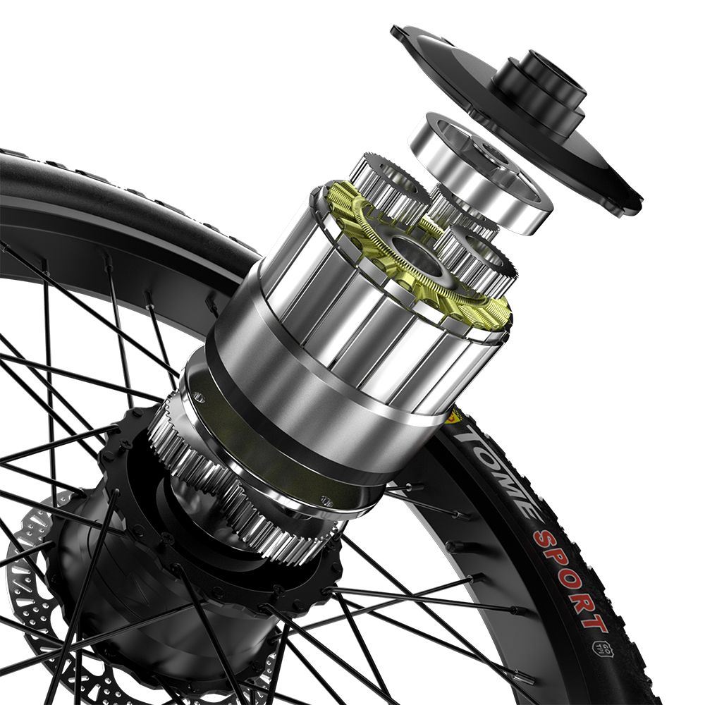 Shengmilo S700 1000W*2 Dobbeltmotor Elektrisk Sykkel 17.5Ah Samsung Batteri