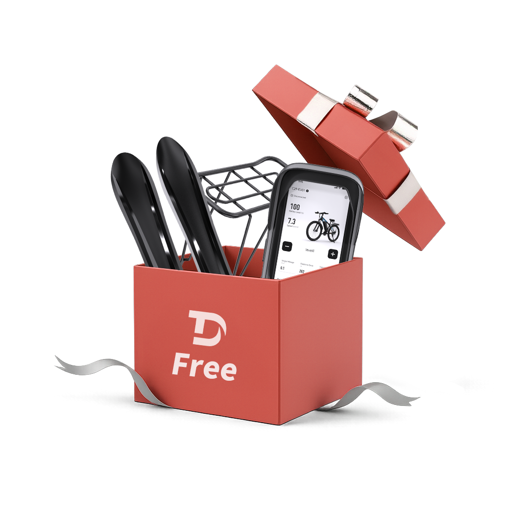 Cycling Pack(Free gifts with E-bike purchase,includes mudguards,rear rack and phone holder bag)