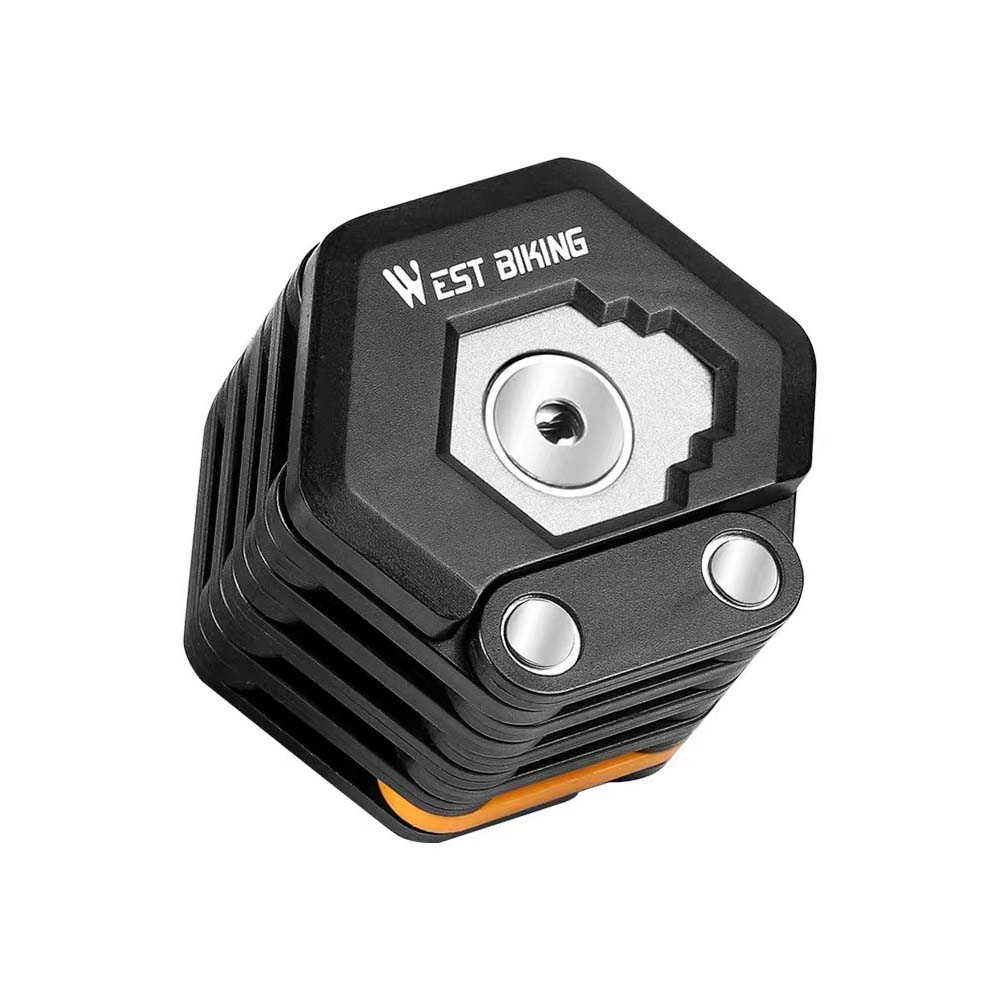 Elektrisk cykel stöldskydd lås vikbar kedjelås stöldskydd bärbar anti-hydraulisk sax