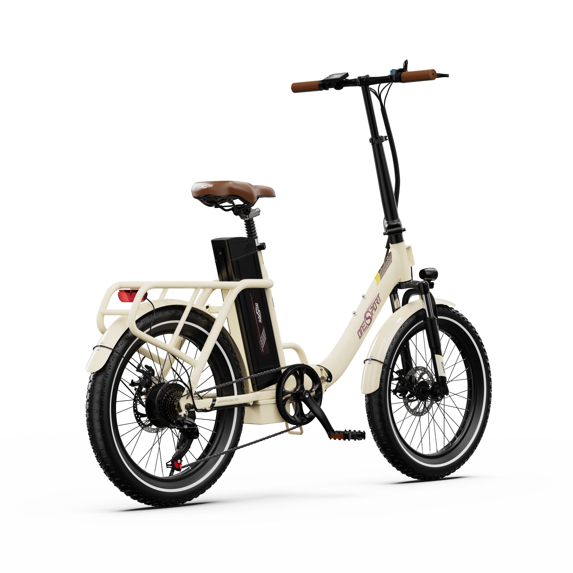 ONESPORT OT16-2 20" Folding Electric Commuter Bike 250W Motor 48V 17Ah Battery Support APP