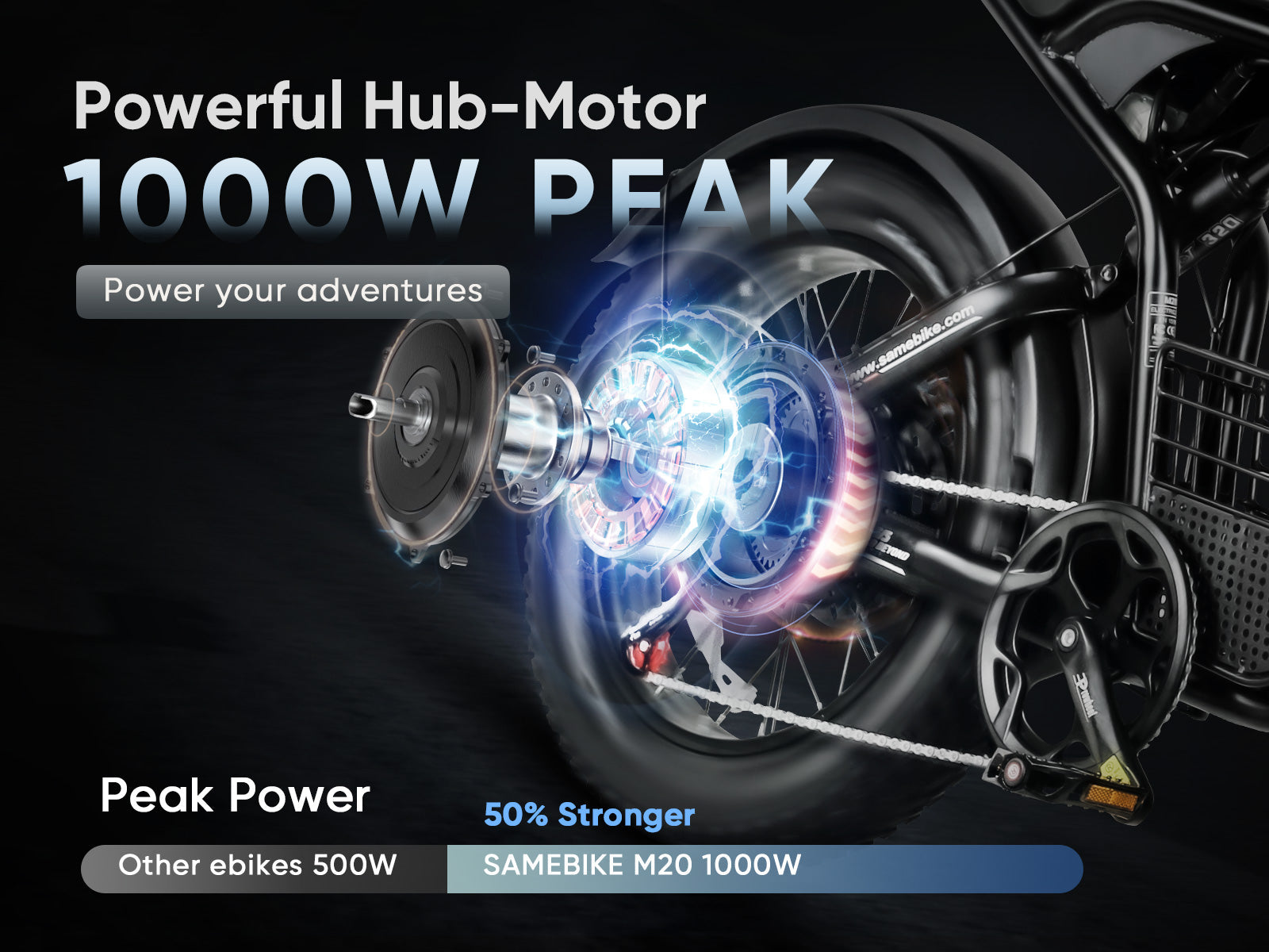 M20 1000W Elektryczny Rower