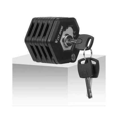 Elektrisk cykel stöldskydd lås vikbar kedjelås stöldskydd bärbar anti-hydraulisk sax