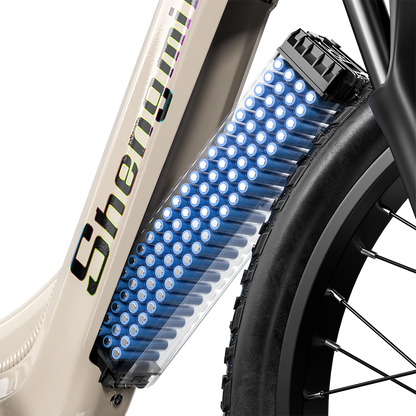 Shengmilo S700 1000W*2 Dobbeltmotor Elektrisk Sykkel 17.5Ah Samsung Batteri