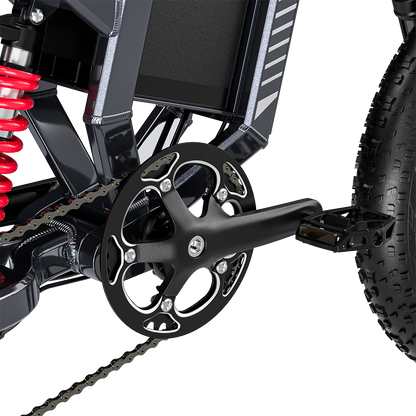 Shengmilo S900 Bicicletta Elettrica con Potenza 1500W e Batteria Duratura 60V 30Ah