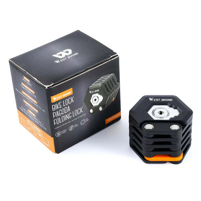 Elektrisk cykel stöldskydd lås vikbar kedjelås stöldskydd bärbar anti-hydraulisk sax