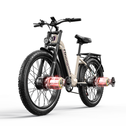 Shengmilo S700 1000W*2 Dobbeltmotor Elektrisk Sykkel 17.5Ah Samsung Batteri