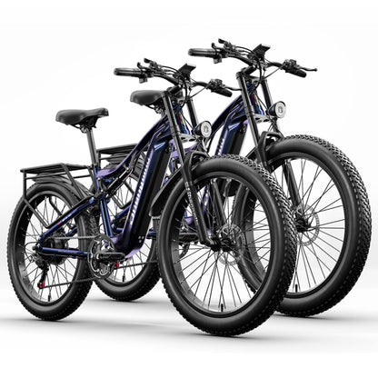 2023 Nueva Shengmilo MX03 Bicicleta Eléctrica de Montaña con Suspensión Completa × 2 COMBO DE BICICLETAS ELÉCTRICAS