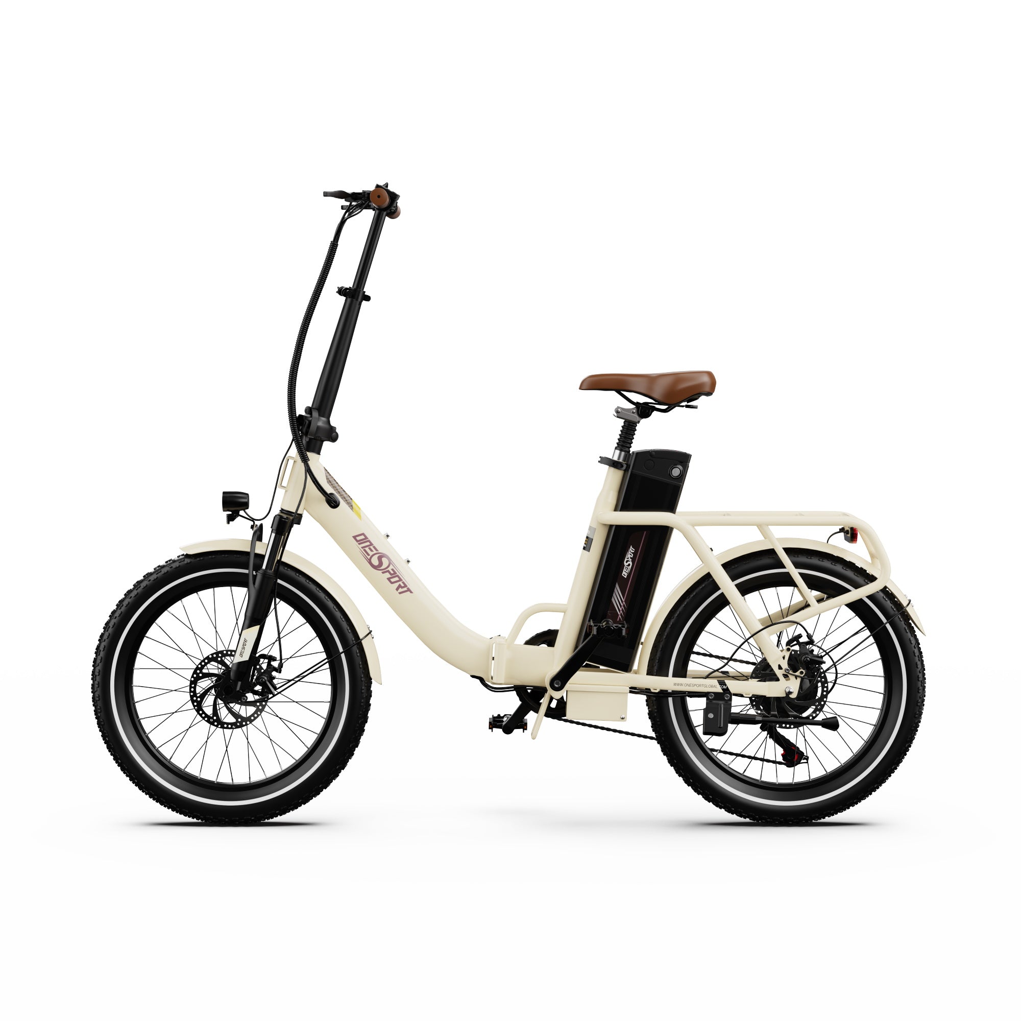 ONESPORT OT16-2 20" Folding Electric Commuter Bike 250W Motor 48V 17Ah Battery Support APP
