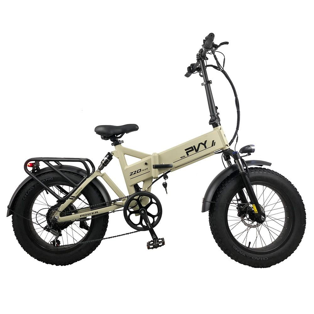 PVY Z20 Plus 20" Fat Tire Electric Folding  Bike 1000W Motor 48V 16.5Ah Battery