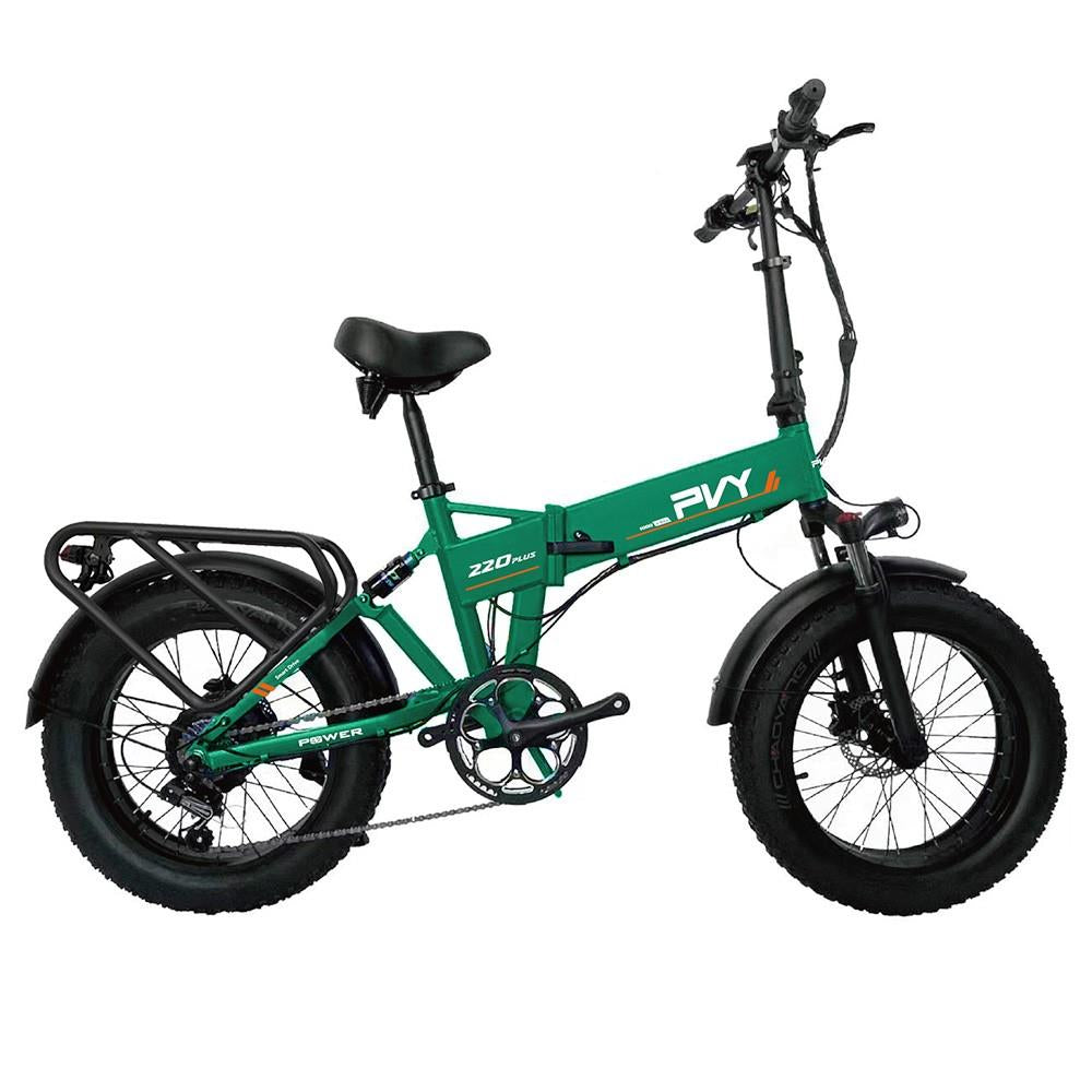PVY Z20 Plus 20" Fat Tire Electric Folding  Bike 1000W Motor 48V 16.5Ah Battery