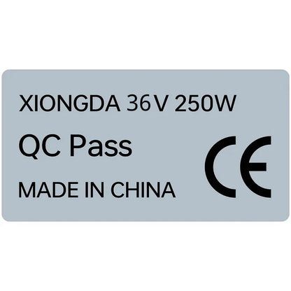 Autocolante do motor de bicicleta elétrica etiqueta CE