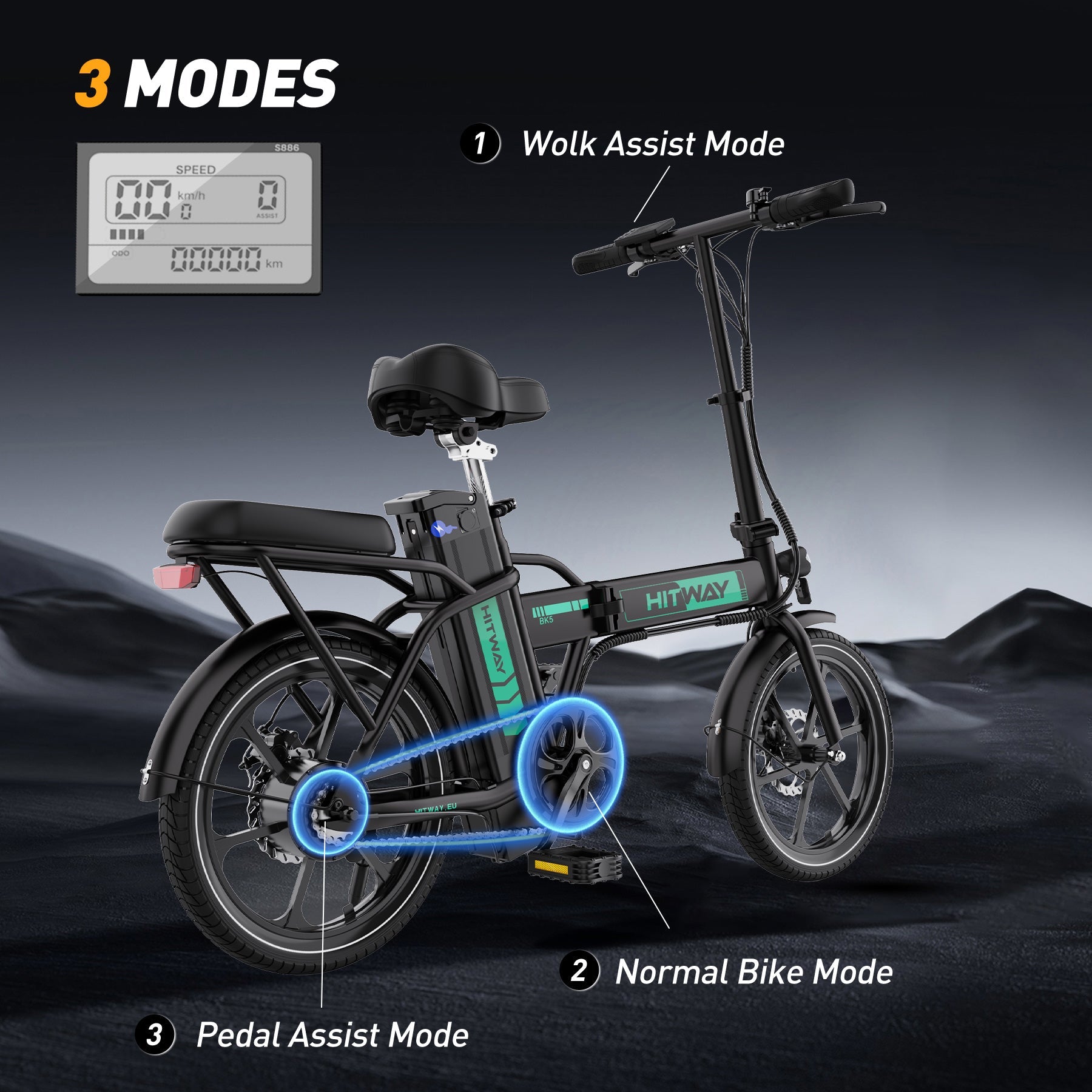 BK5S Folding Electric Bike